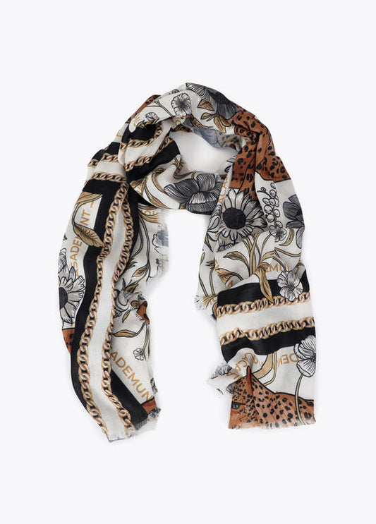 FOULARD LF2607039 ECRU/NERO