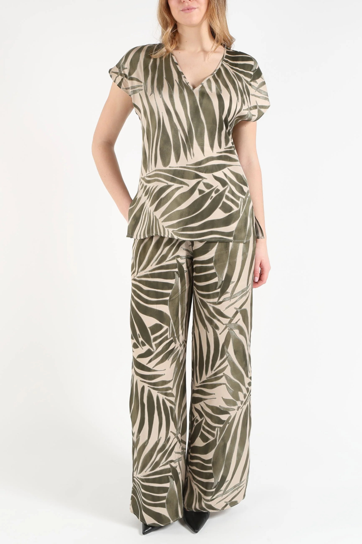 PBBCHIFFON-008KAKI - TOP - PENNYBLACK